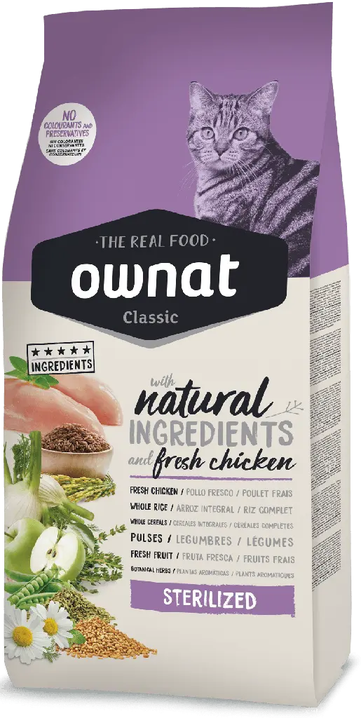 Ownat Cat Classic Sterilized 4 kg
