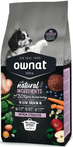 Ownat dog Ultra medium sterilized 14 kg
